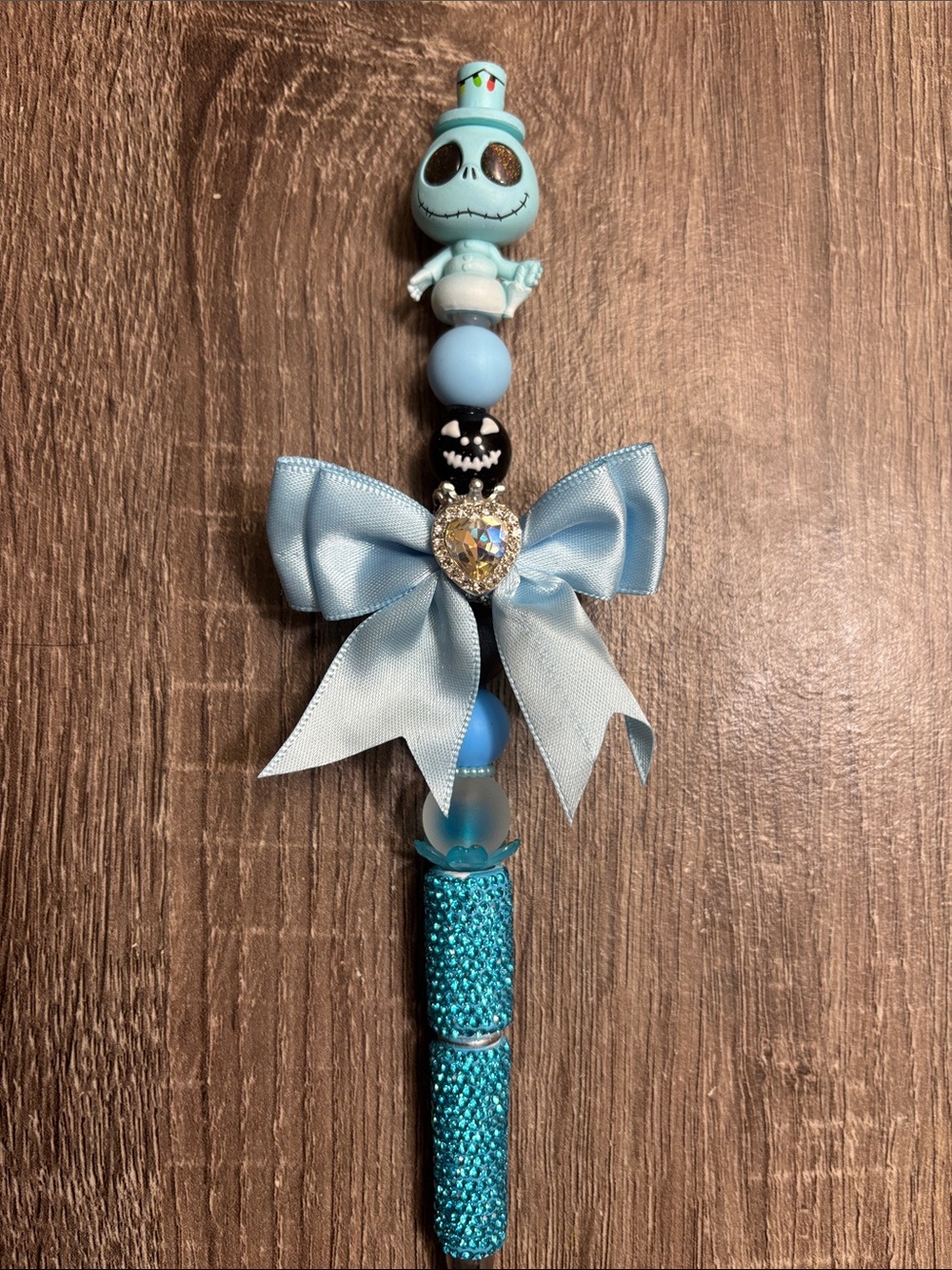 Light Blue Decorative Kids Toy Wand with Bow
